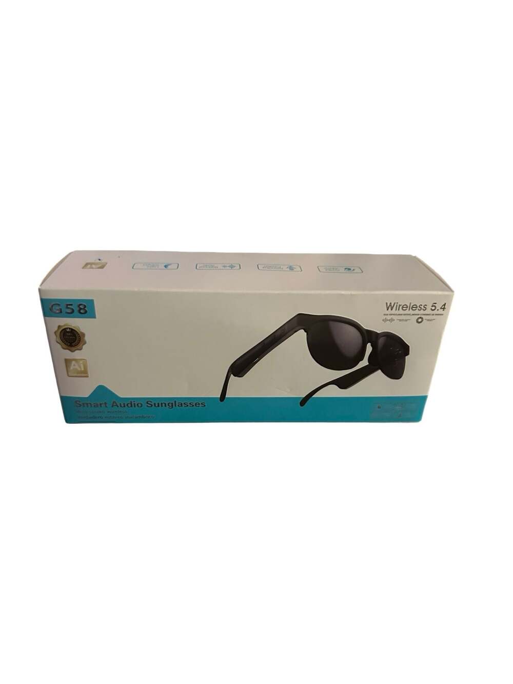 Brand new G58 Smart Audio Sunglasses in black. - Picture 2 of 4
